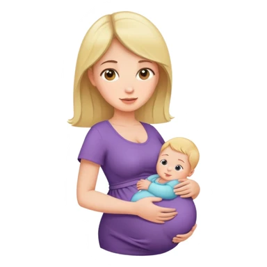 woman with tiny baby bump, early pregnancy sticker