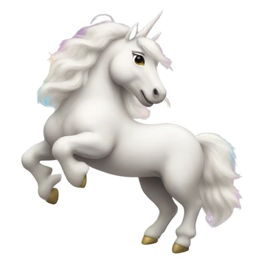 Fluffy unicorns dancing on rainbows sticker