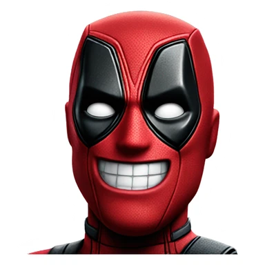 Deadpool happy face sticker