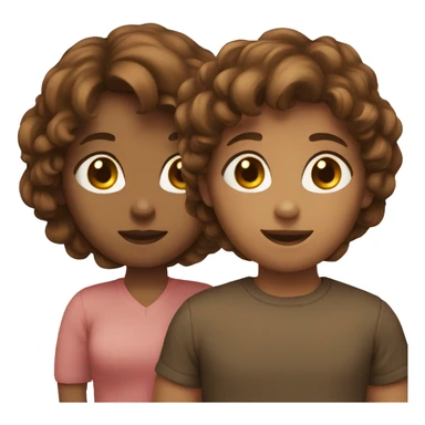 brown haired besties sticker