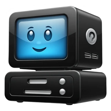 Serveur Informatique noir  sticker