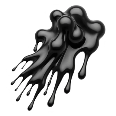 black ink splatter sticker