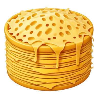 Grated cheese sticker