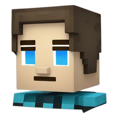 Minecraft warden bleu cube sticker