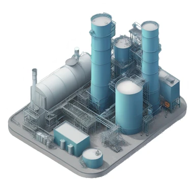 chemical pilot plant bluish sticker