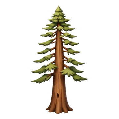 long slim sequoia tree sticker