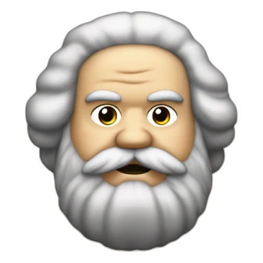 fat karl marx in the small kippah on the head sticker