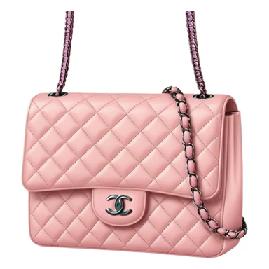 Chanel light pink purse sticker