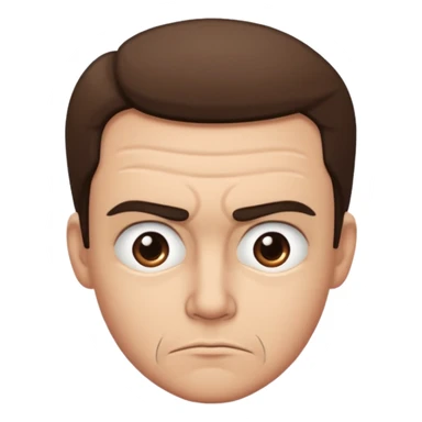 A suspicious side eye look sticker