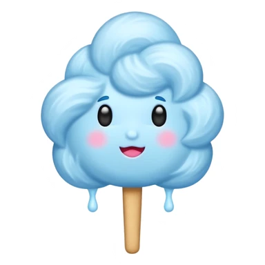 Cotton Candy, Blue Cloud Cotton Candy – light blue puff, oversized and airy. sticker