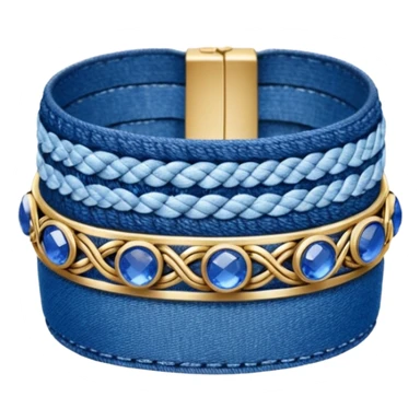 Denim braclet beautiful finish sticker