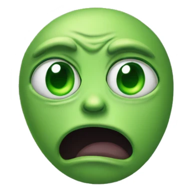 crying alien emoji sticker