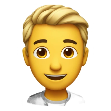 side eye with happy face sticker