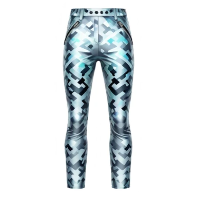futuristic digital holographic camouflage pants sticker
