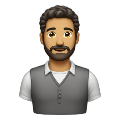 latin man with little beard sticker