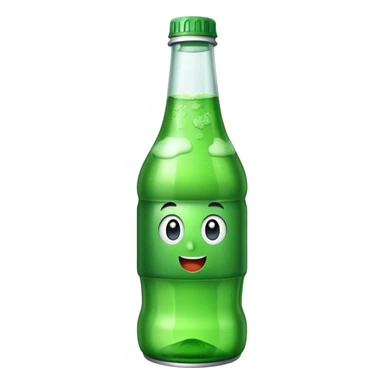 green soda bottle sticker