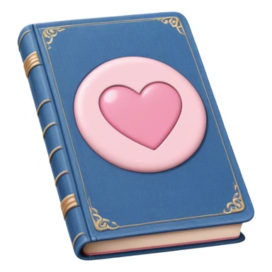 an old vintage romance book with an old cover in light pink and denim blue sticker