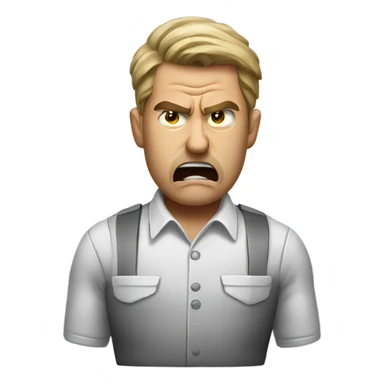 Angry bartender that needs to sleep sticker