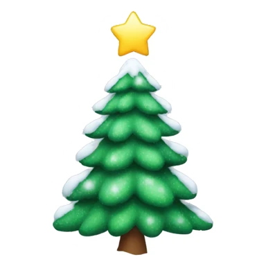 christmas tree with snow sticker