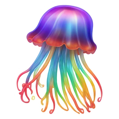 rainbow jellyfish  sticker