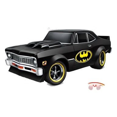 Hot wheels 69 Nova Batman’s favorite, shaped Dragster  sticker