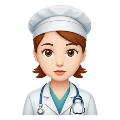 Veterinary medicine worker, white skin sticker