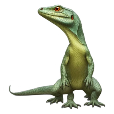 realistic full body monitor lizard sticker