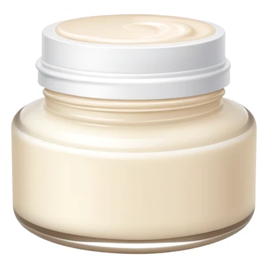 Moisturizer cream jar with lotion sticker