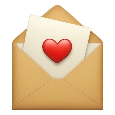 Mail with a heart  sticker