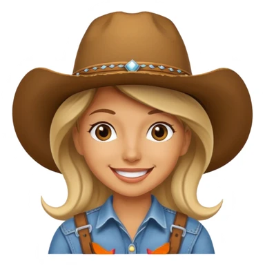 Cow girl  sticker