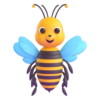 honey bee sticker