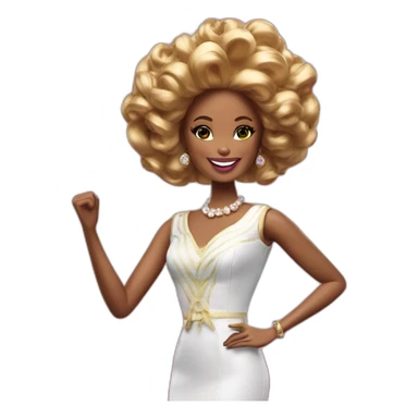 Victory célébration Barbie sticker