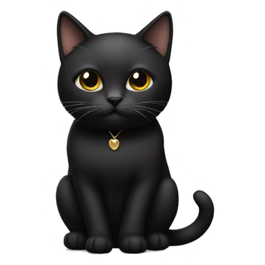 Cat with black dress sticker