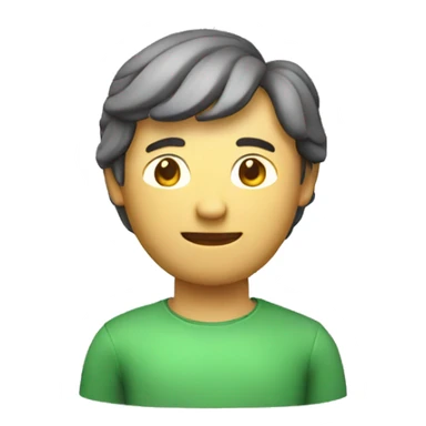 man 3d apple style sticker