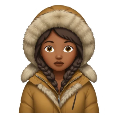 black woman eskimo  sticker