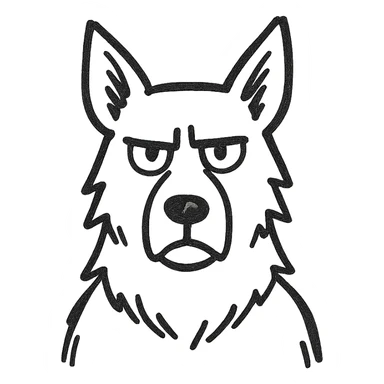 strict sheepdog sticker