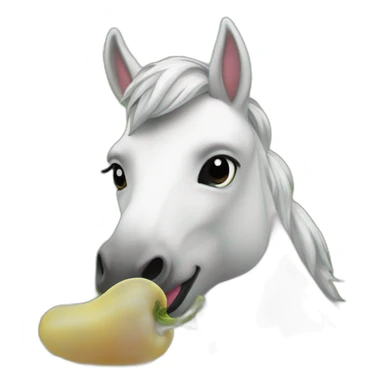 Licorne qui mange une patate sticker