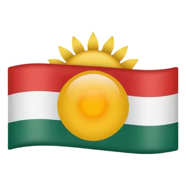 Take the Hungary flag and add a yellow sun in the middle center sticker