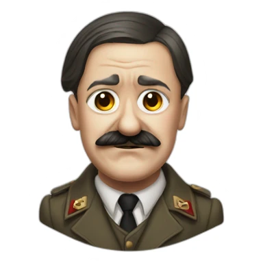 Adolf Hitler clown nice sticker