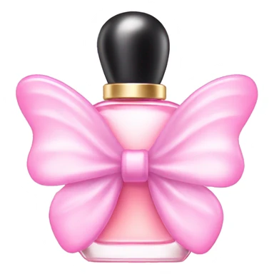 Fairy light pink perfume in bow sticker