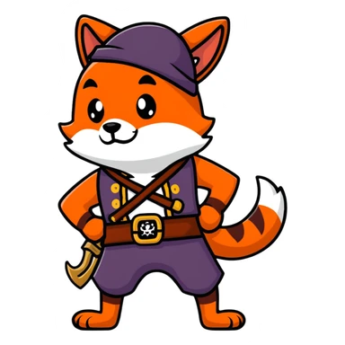 Foxy the Pirate from Five Nights at Freddy's sticker