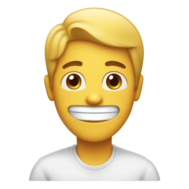 Happy person with salt sticker