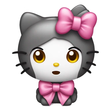 Hello Kitty wearing a bow sticker