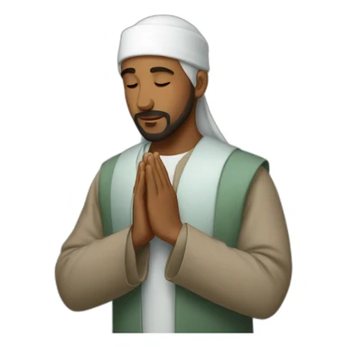Muslim prayer sticker