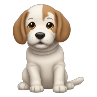 sweater puppies sticker