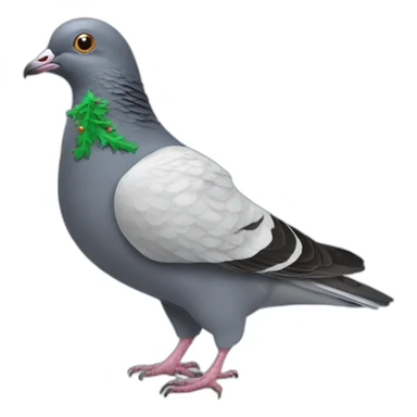 Pigeon christmaspullover sticker