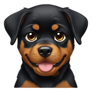 Rottweiler puppy sticker