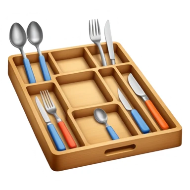 Cutlery tray sticker