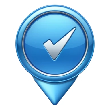 blue Verification badge for tiktok  sticker