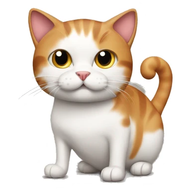 Cat with sausage  sticker